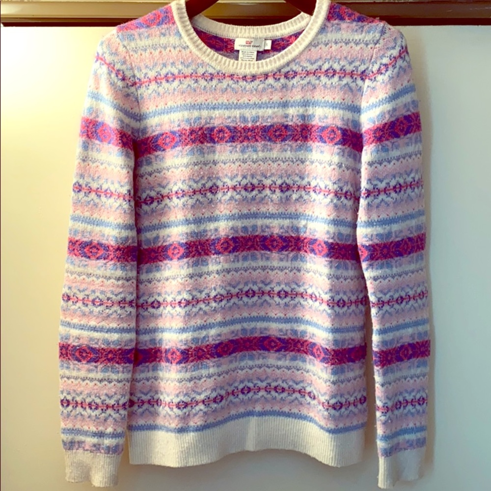 vineyard vines women’s fair isle sweater size S